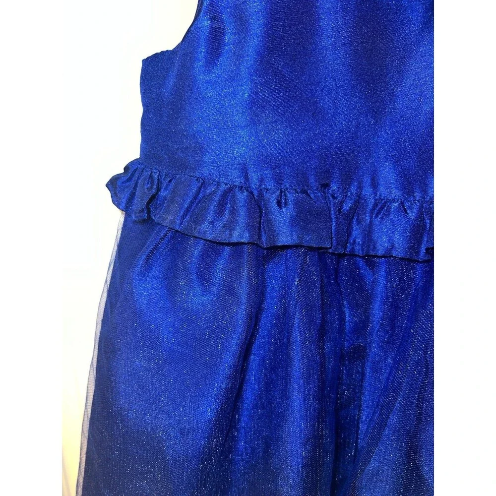 Gymboree Dress Toddler Girls 3T Best in Blue Gem Tulle Event Wedding Birthday